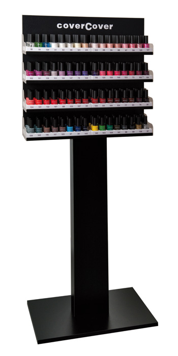 Nail Lacquer stand con tutta l' intera gamma di smalti Covercover