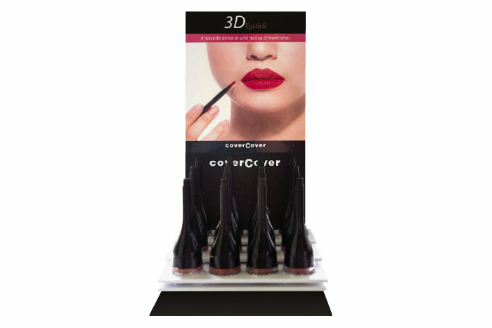 Espositore da banco per 3D Lipstick